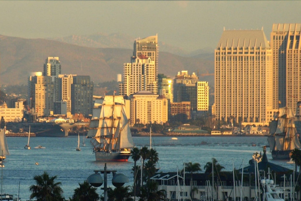 And tall ships on San Diego Bay (photo taken from your patio deck)