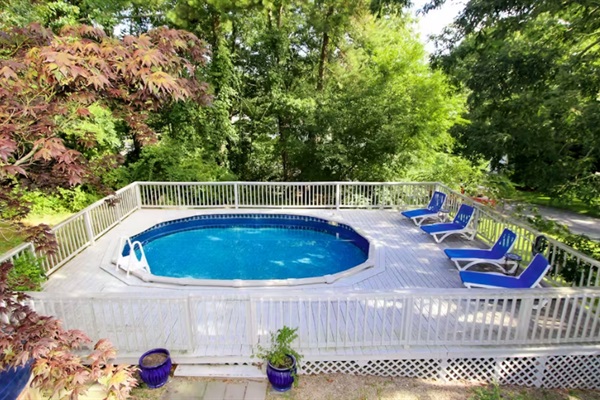 Dive into fun in our sparkling swimming pool!