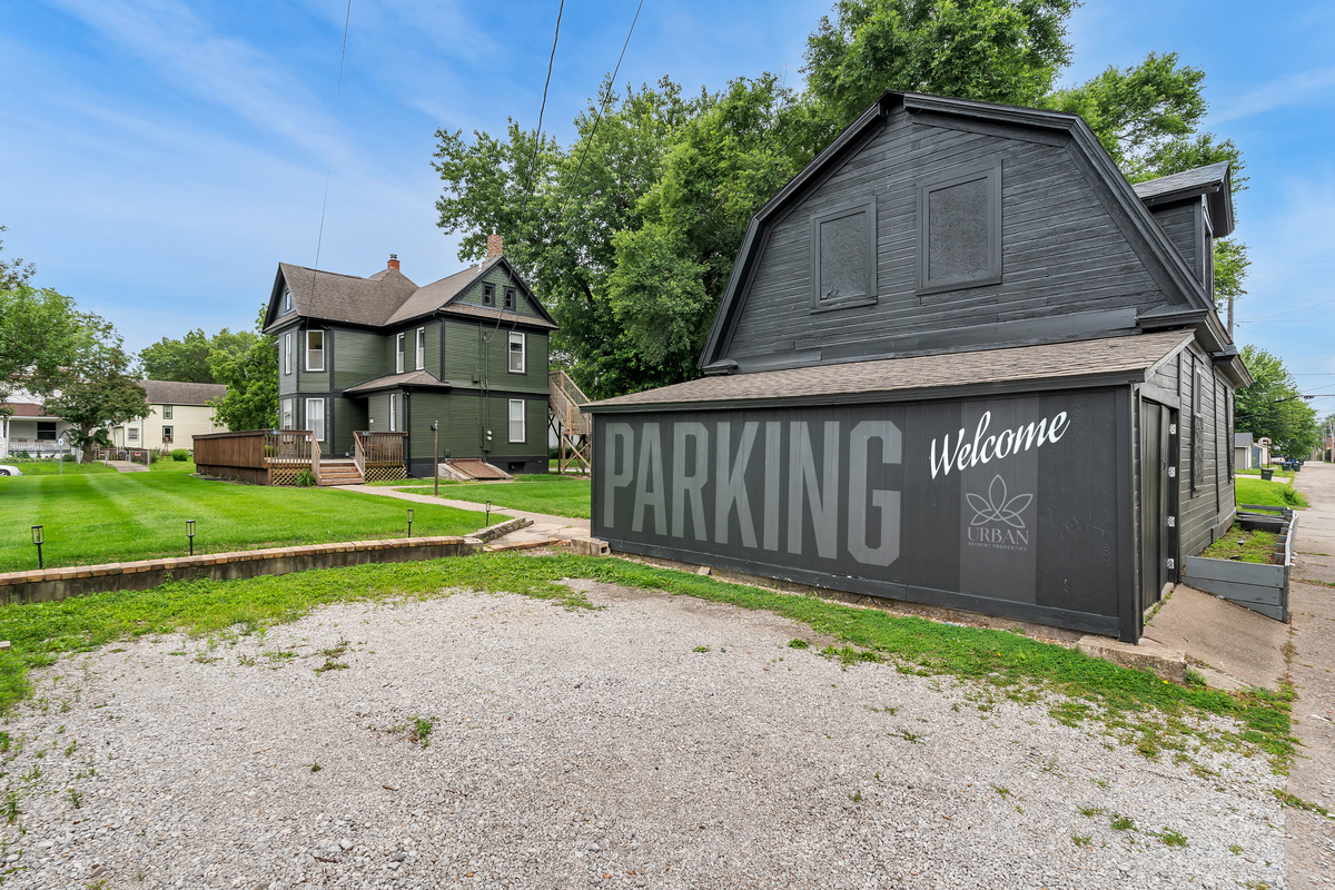Alley access for shared parking.