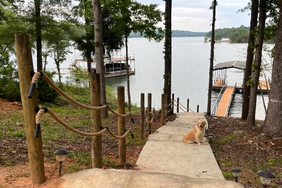 Gorgeous lake views from our deck