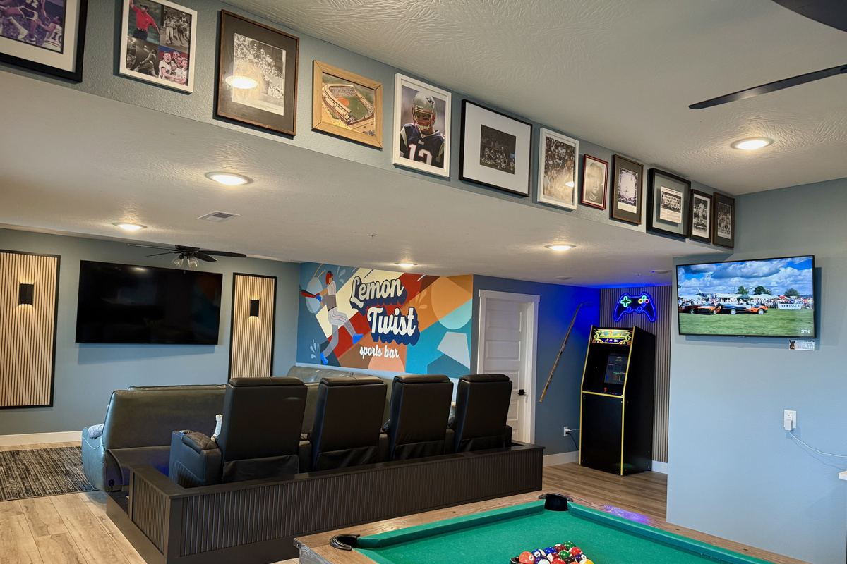 Private Movie Theater with Sectional and Theater seating