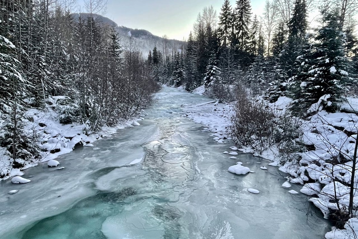 The majestic glacier fed Fitzsimmons Creek runs right past Best Whistler Rentals North & South properties. 
What could be better than waking up and walking past this incredible view to start and finish your day.  Unlimited photo ops. 