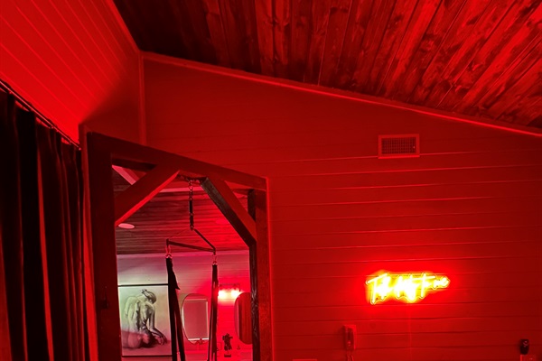 Behind the doors of the Spice Room, you will find an inviting space to relax and enjoy time with your favorite person. Think erotic and playful.