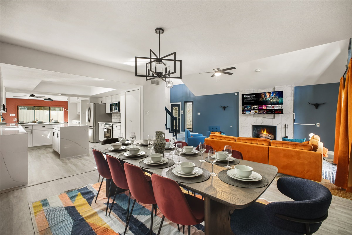 Dining Area: Seamless flow from the kitchen and living room, perfect for entertaining.