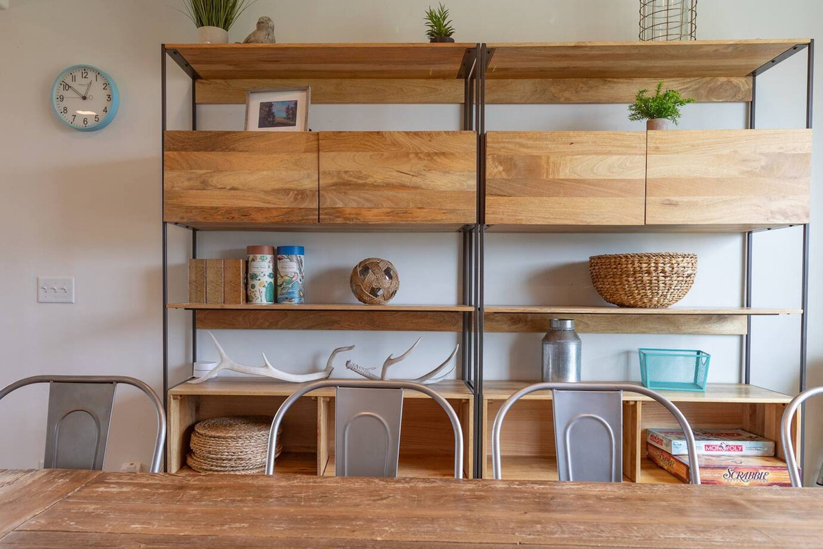 Board games provided—gather around the dining table for some fun