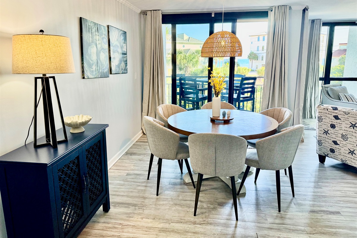 Very spacious dining area!