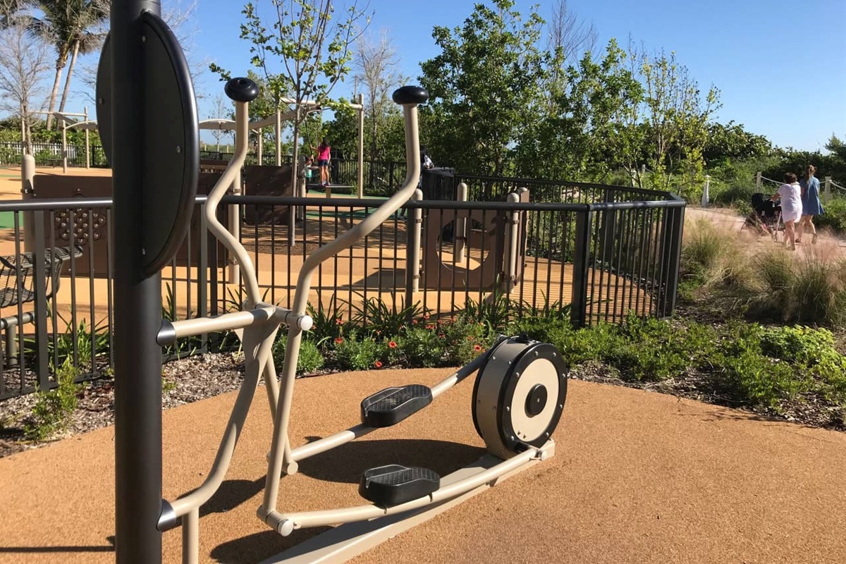 Outdoor Gym Steps from the Beach