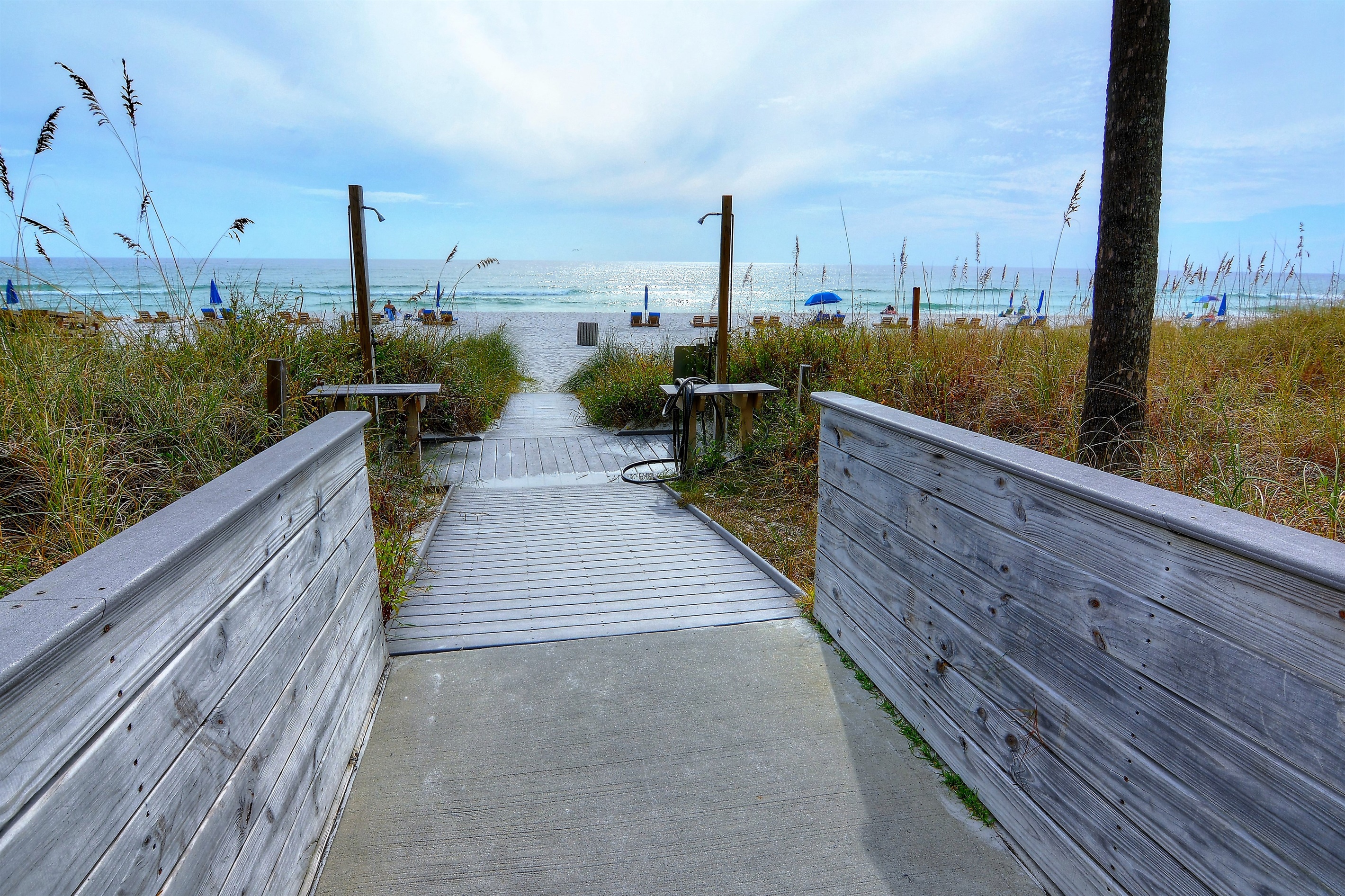 Pathway to our 1500 feet of private beach