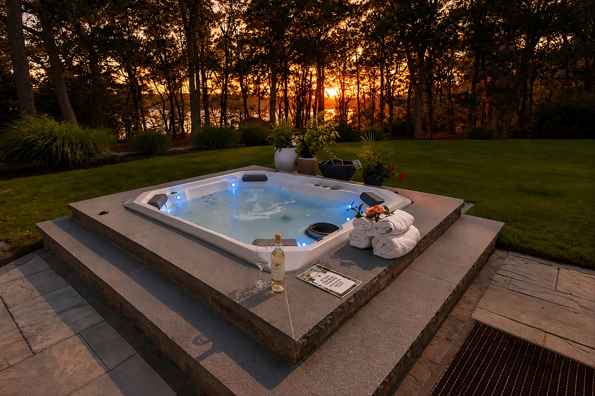 Relax and unwind in the hot tub after a day of exploring!