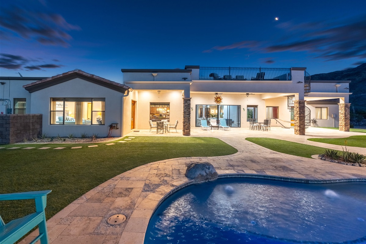 Private Pool and Spa with Optional Pool Heat Available for an Additional Nightly Fee.