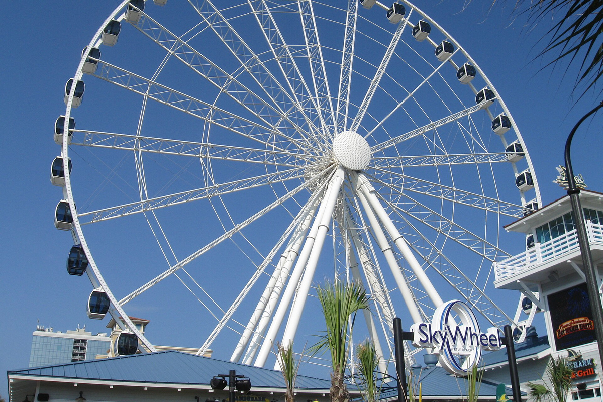 SkyWheel & downtown Myrtle Beach boardwalk — an easy 20-minute drive