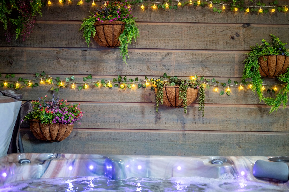 ✨ Slip into serenity beneath twinkling lights.