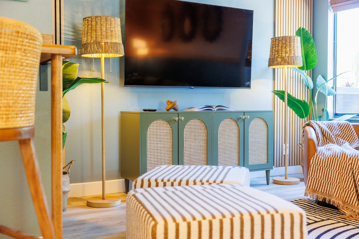 Gather together for your favorite show. 