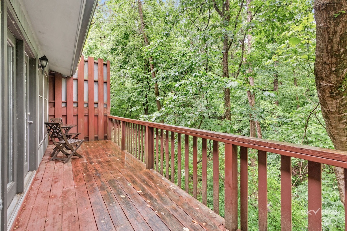 Upper Deck w/ Grill And Seating Area. 