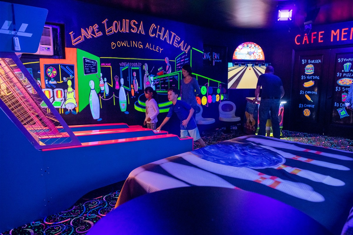 Check out our private arcade and bowling alley! Guest favorite!