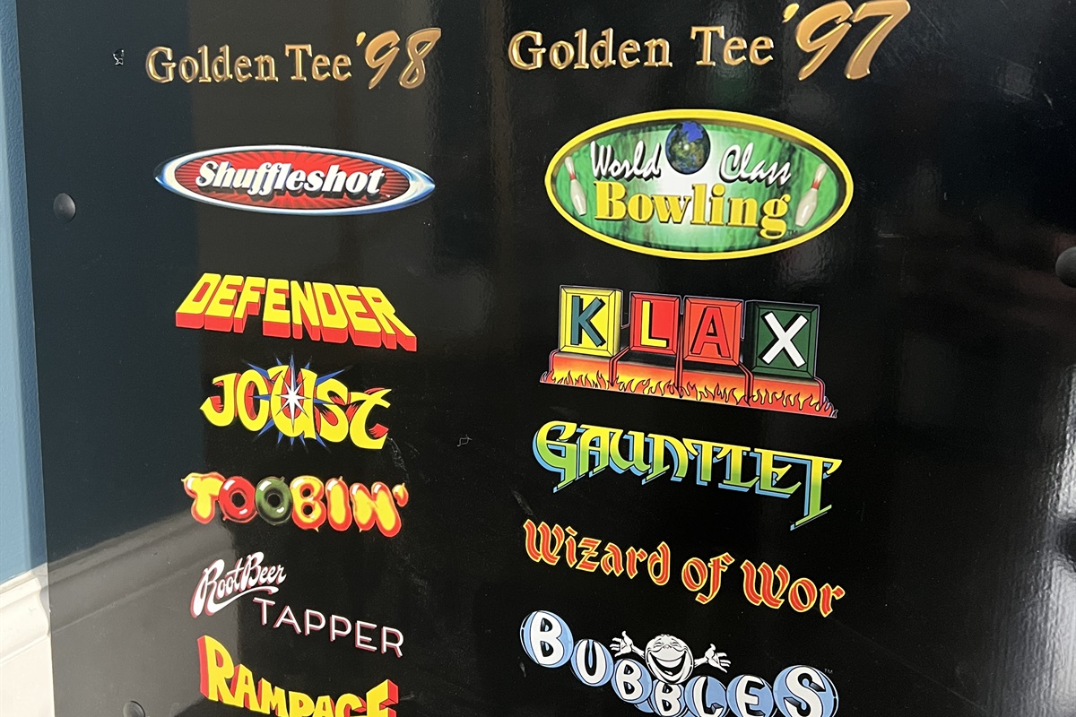 Golden Tee with a bunch of other classic arcade games. 
