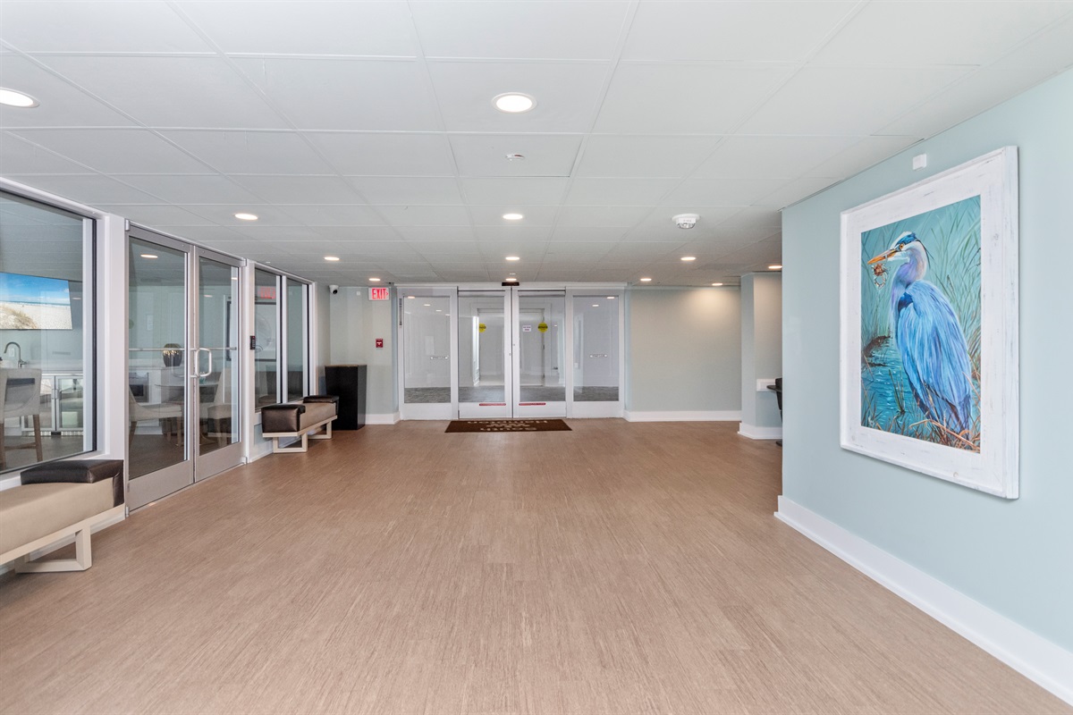 Remodeled lobby.