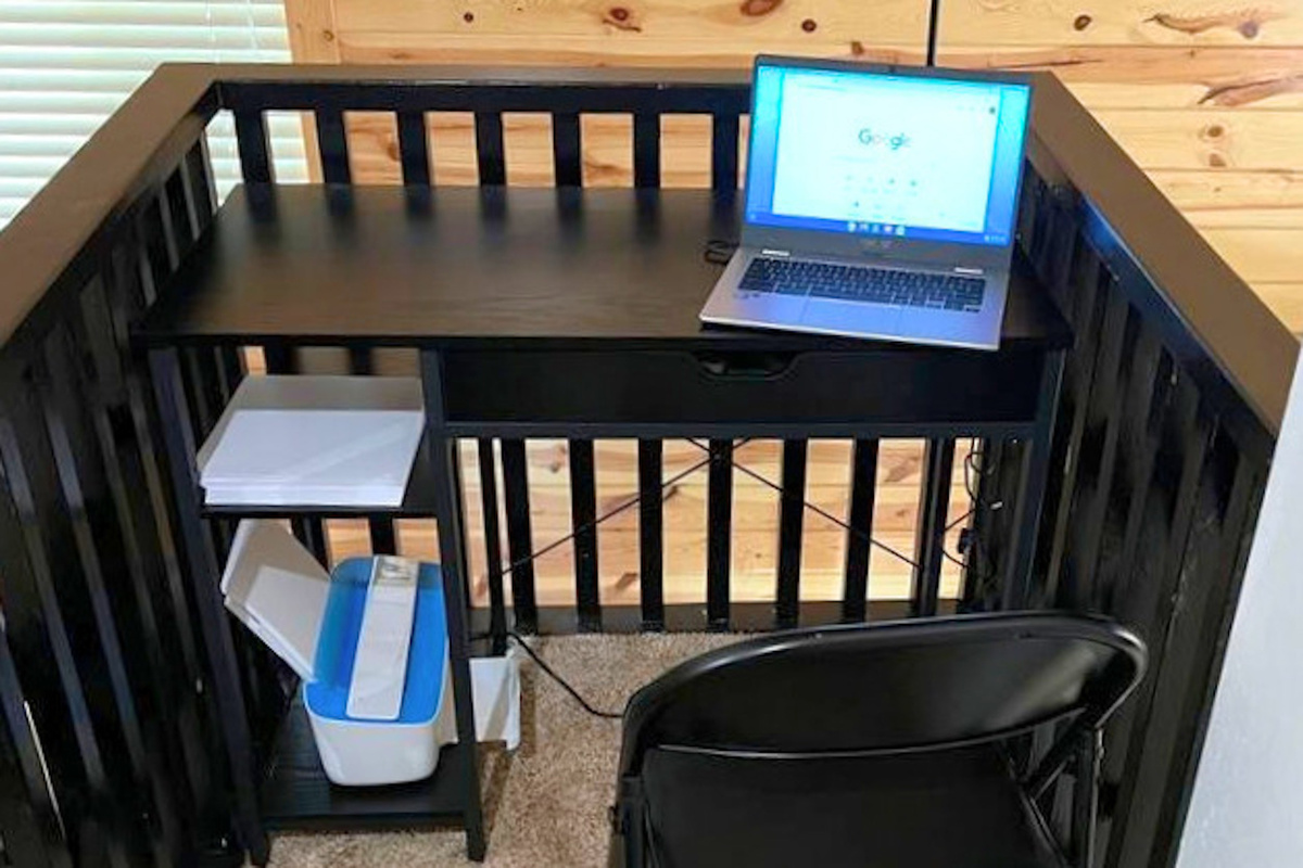 Office space at the top of the stairs if needed.