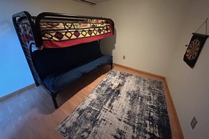 bunk twin bed side