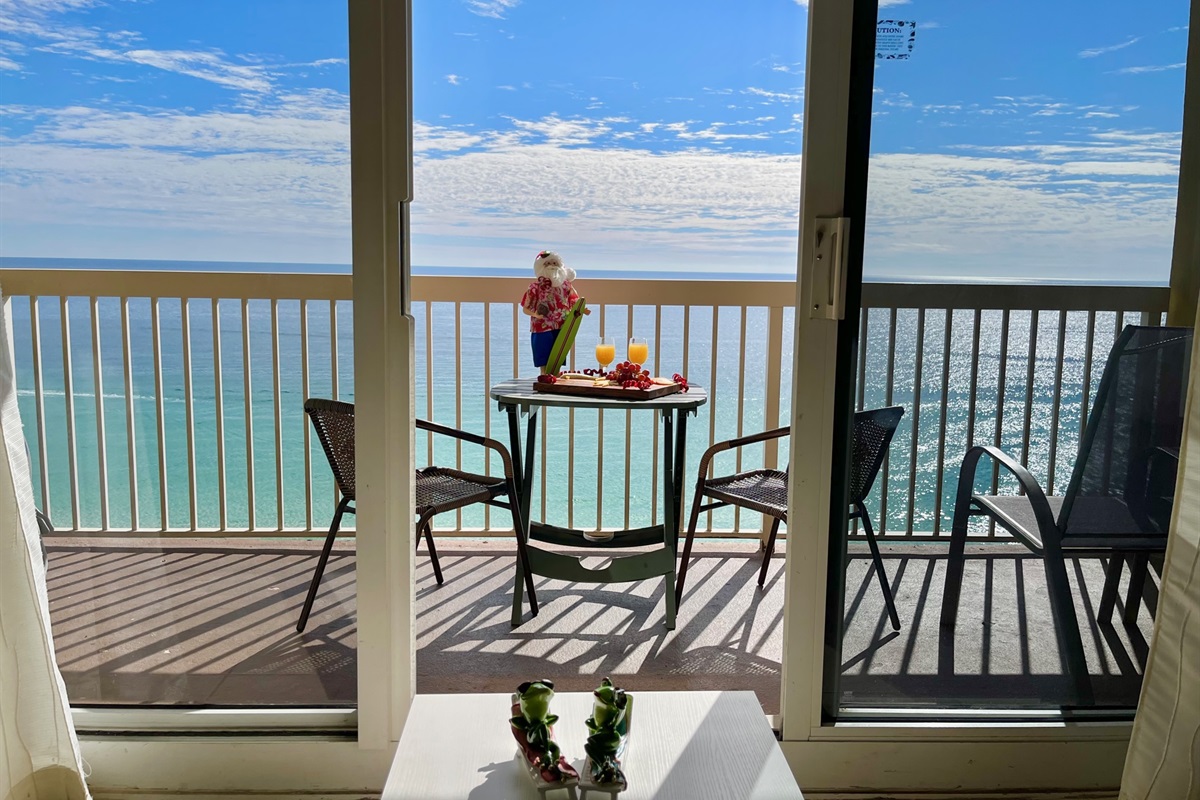 Ocean view from living room