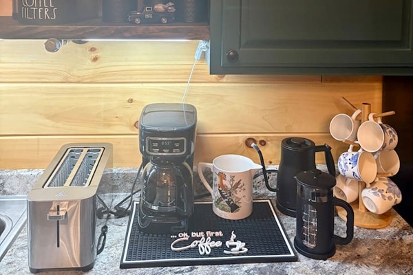 The perfect morning brew with the French press or a classic pour