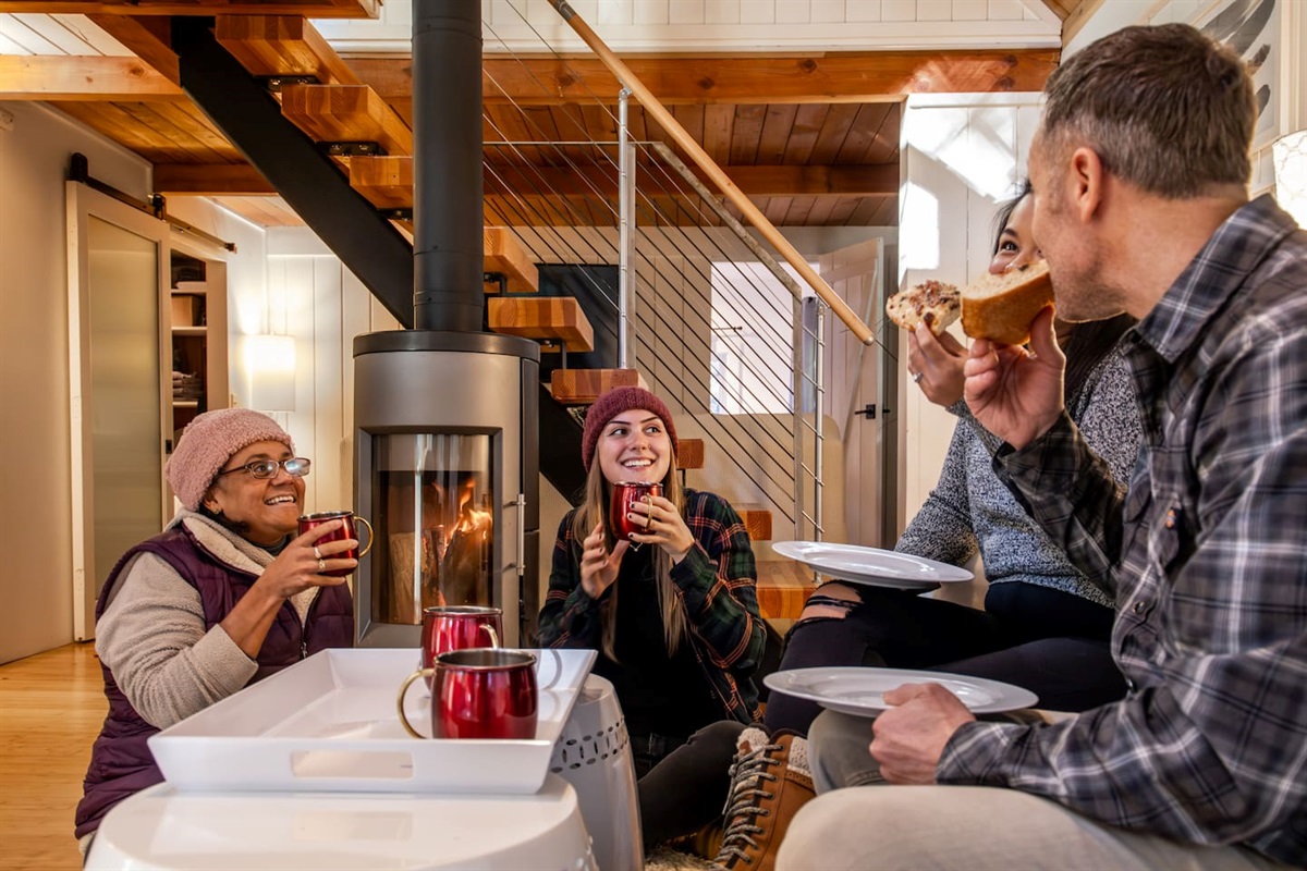Hygge - how do you actually pronounce this?!? Yet, here it is. Simple comfort and sharing of stories, playing games, and making memories.