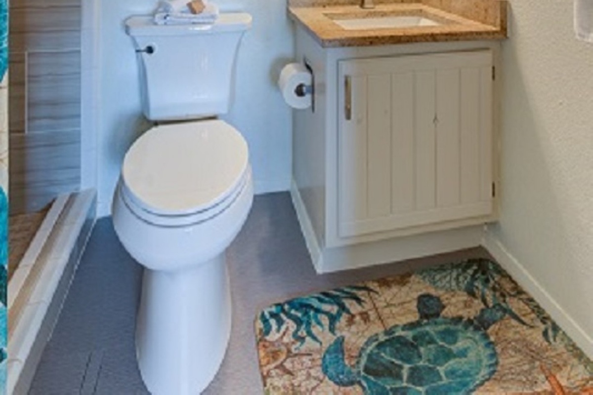bathroom with under sink storage.