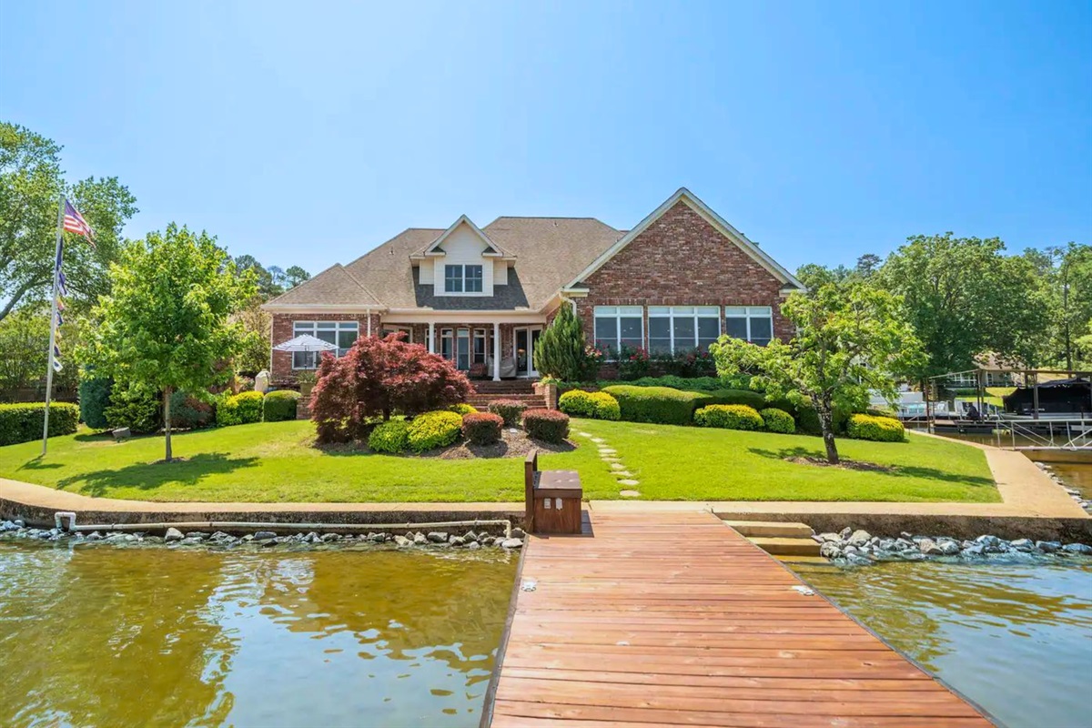 [The Home] Only 201 Feet Off the Shoreline of the Beautiful Lake Hamilton.