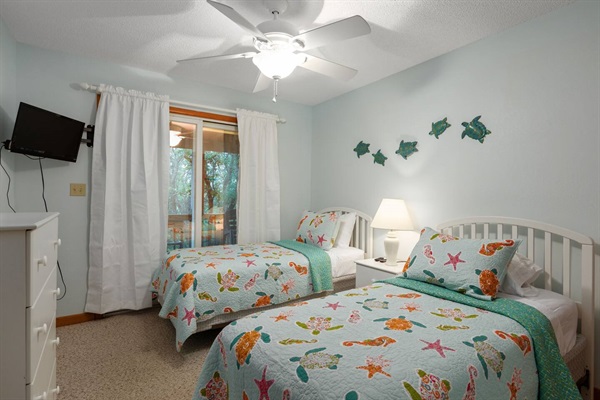 Second floor twin bedroom