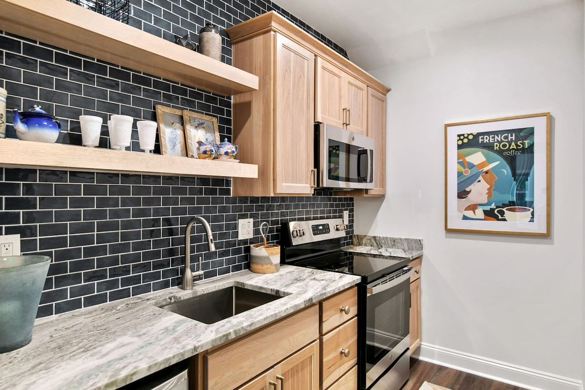 Second small kitchen and for additional cooking needs.  