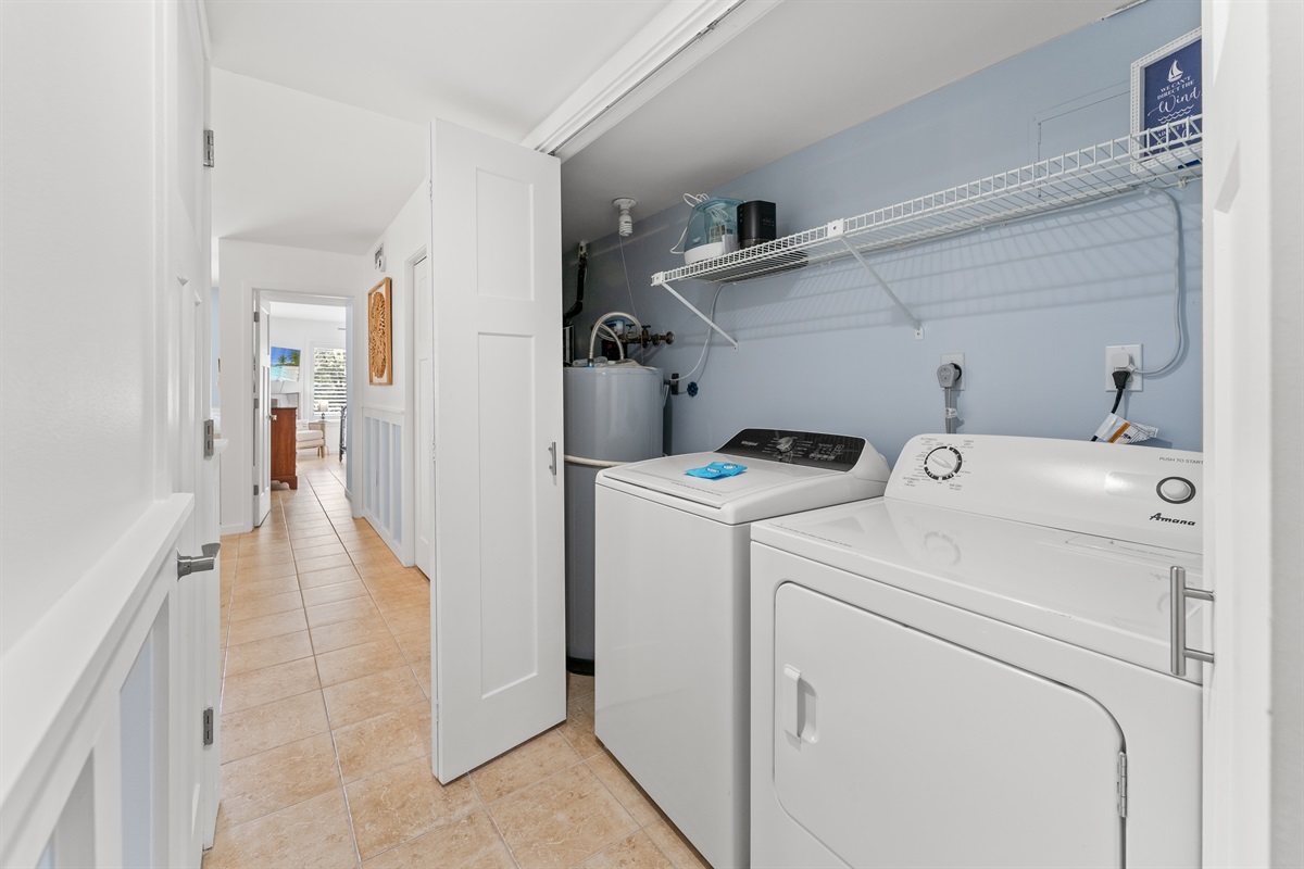 Full size washer and dryer for your use