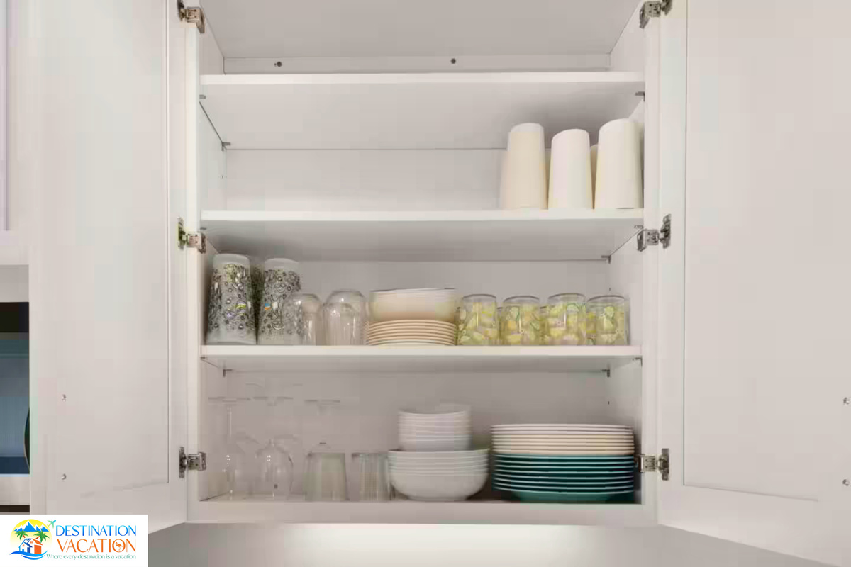 Neatly organized essentials keep everything within easy reach.