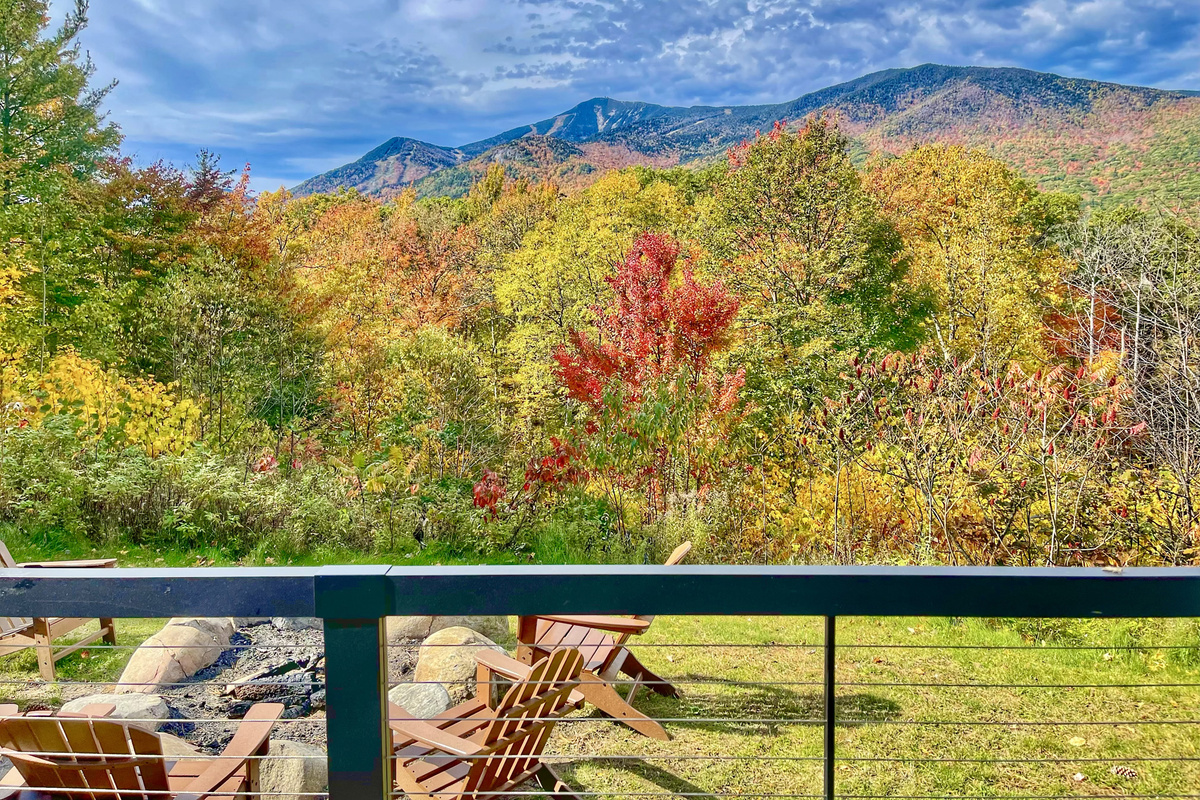The mountain view is captivating from our back deck!