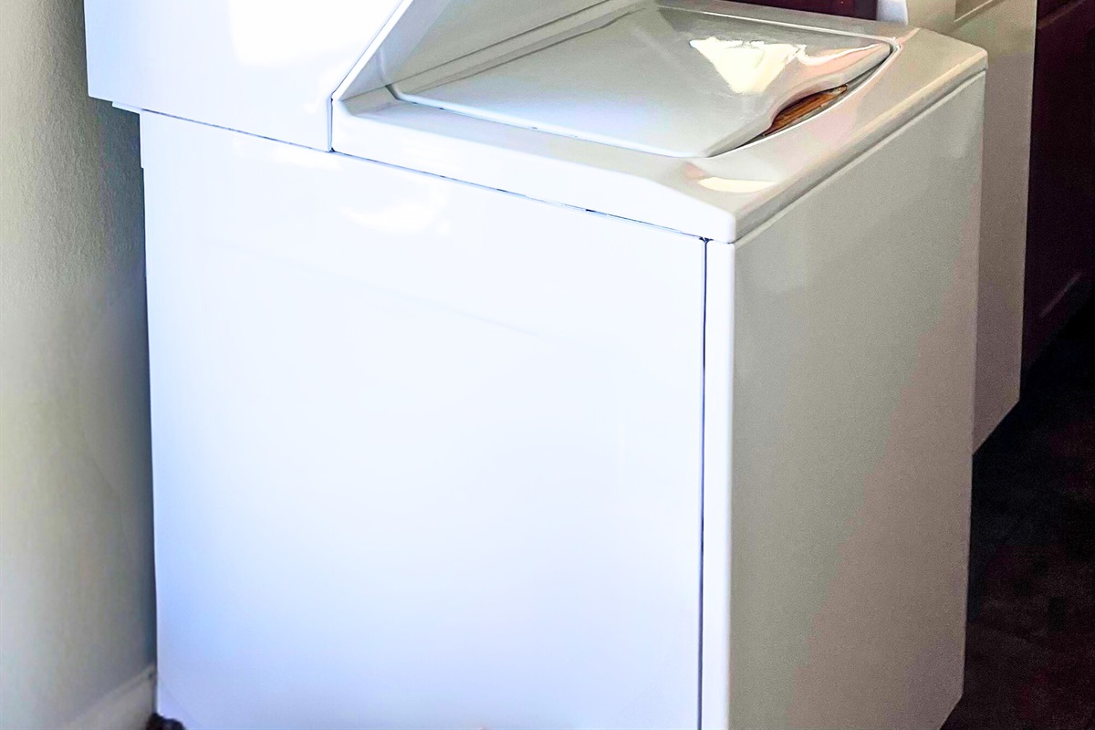 Enjoy the convenience of your own washer and dryer during your stay.