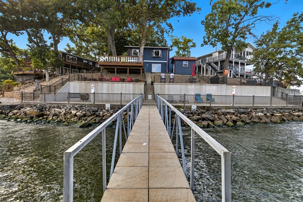 view from dock to house