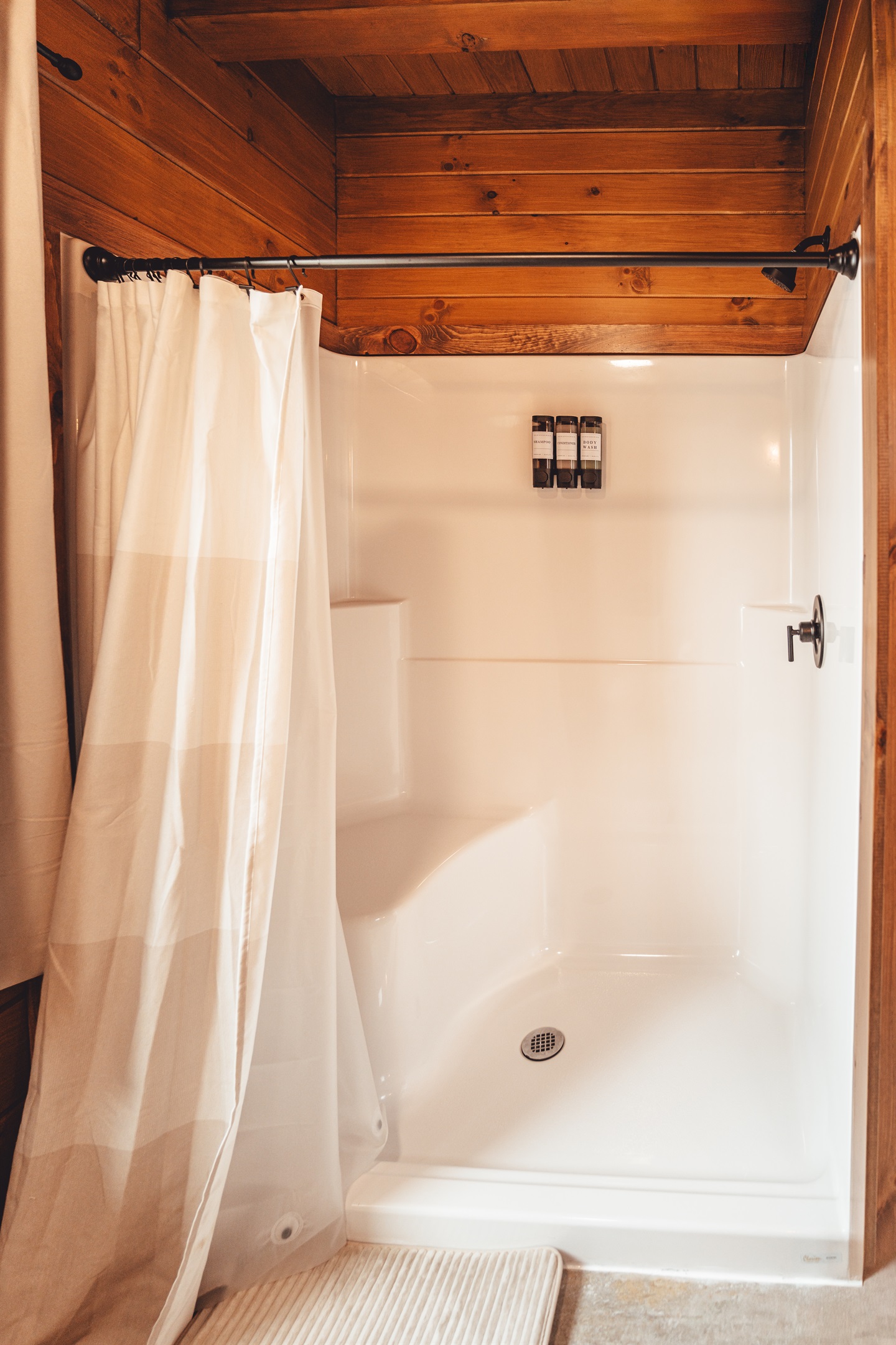 Shampoo, Conditioner and Body Wash Provided In Case You Forget Yours