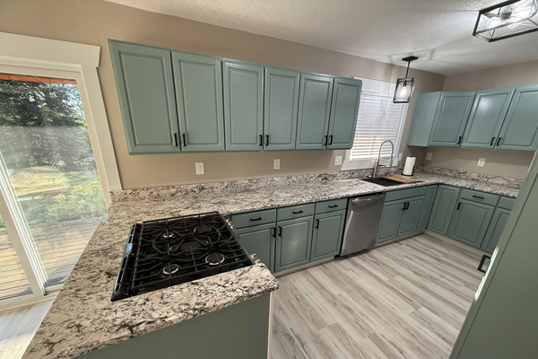 Kitchen with brand new appliances