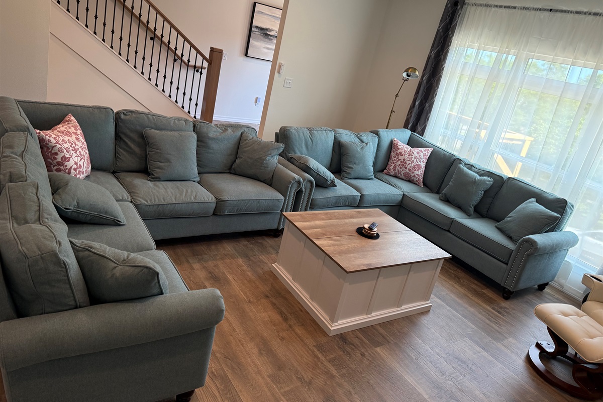 Seating for 12 to sit and discus today’s exciting events