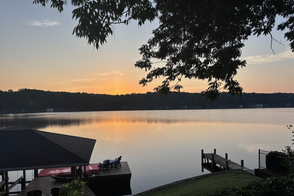 Mornings like this are one of our favorite things about DockED. Coffee tastes better at the lake.