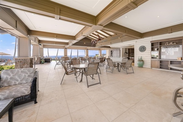 Plenty of seating at the Community Pavilion!