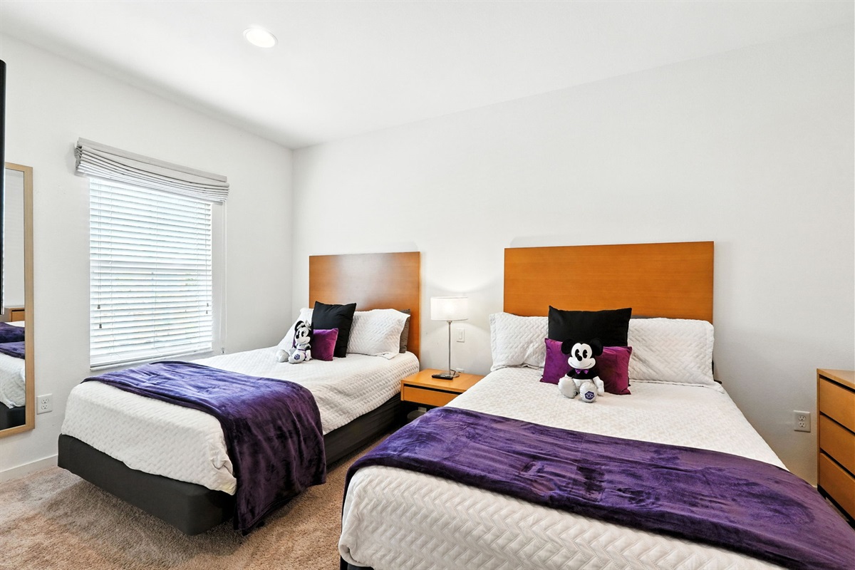 Spacious guest bedroom