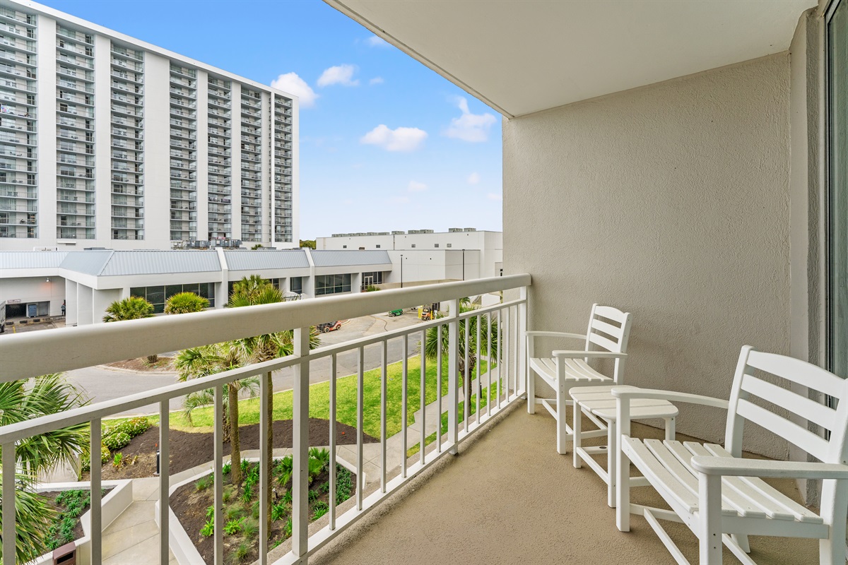 Scenic balcony views