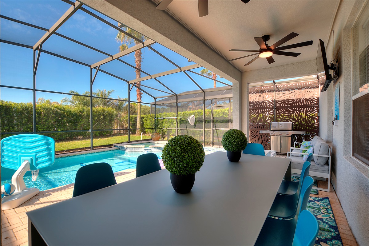 South facing pool for all day sun!