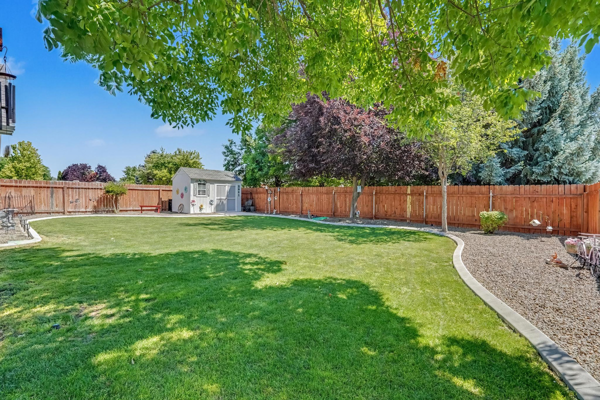 The spacious backyard provides plenty of room for kids to play, run, and enjoy outdoor activities, while also giving your furry friends a comfortable space to explore and relax.