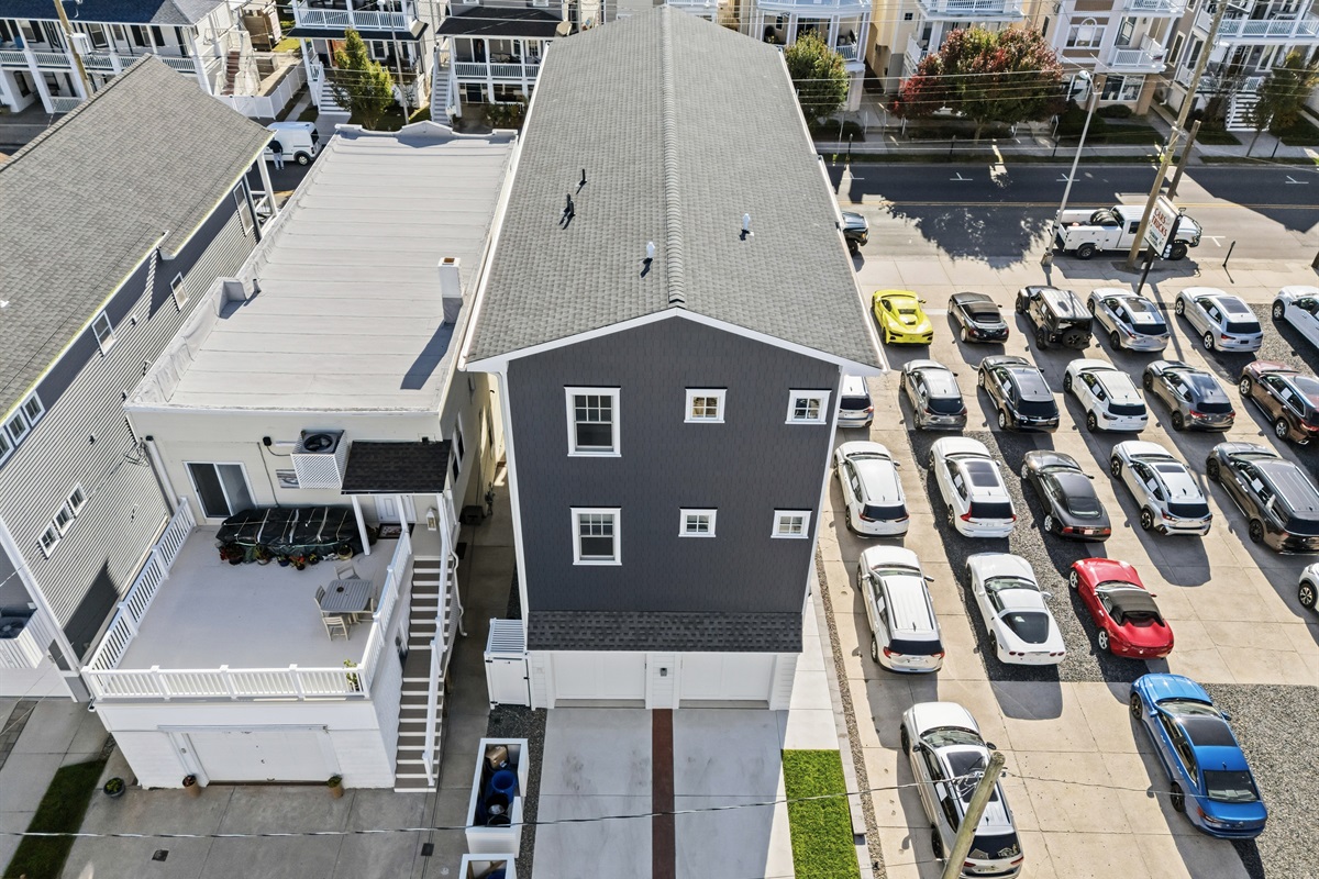 Aerial view of the property