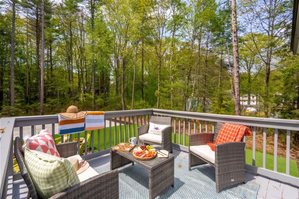A welcoming outdoor patio seating area designed for comfort and easy gatherings, ideal for enjoying fresh air, conversations, and time spent together.