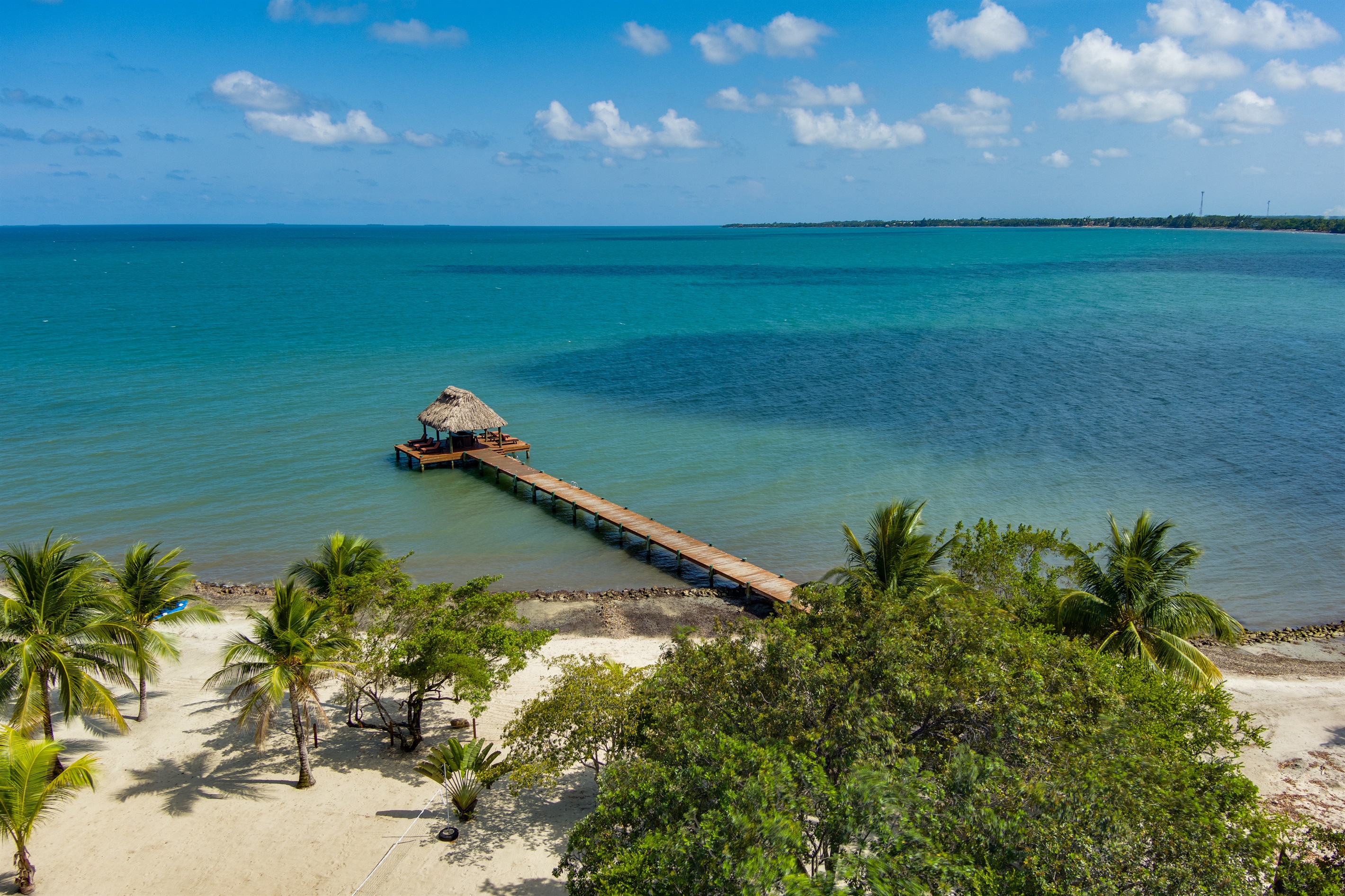 Aerial View of the Beach Area