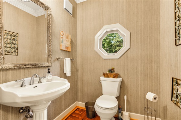 Main level half bath
