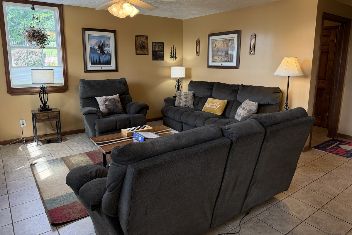 Comfy seating in the living area