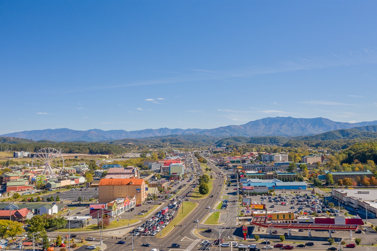 Just minutes away from the Pigeon Forge Strip